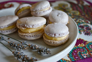 Lavender Lemon Macarons - homemadehome.com