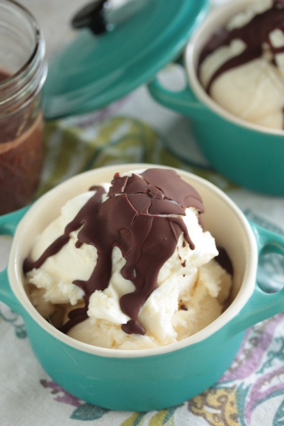 Make Your Own Magic Shell Ice Cream Topping - homemadehome.com
