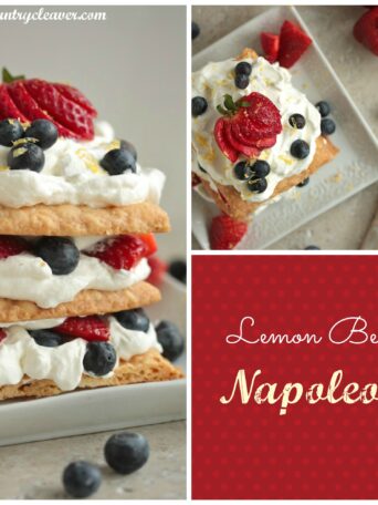 Easy Lemon Berry Napoleons - homemadehome.com