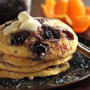 Cottage Blueberry Pancakes - homemadehome.com