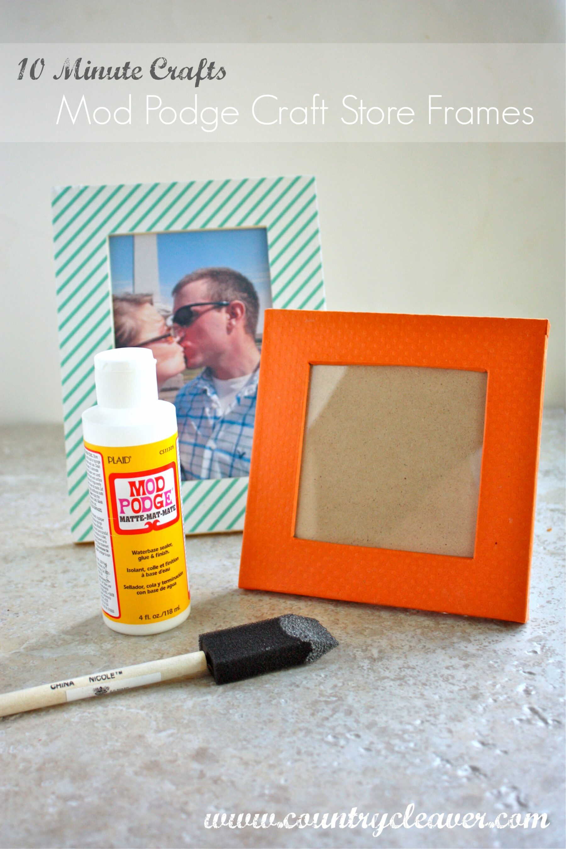 10 Minutes Crafts - Custom 99 Cent Craft Store Frames in Minutes