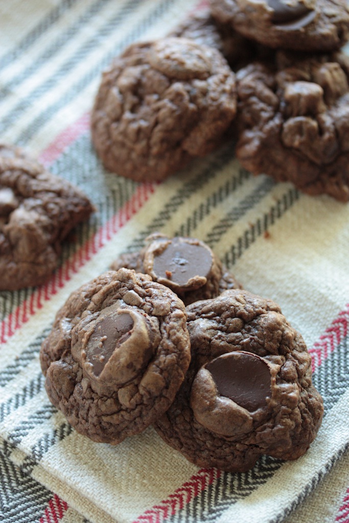 Triple Chocolate Brownie Cookies - homemadehome.com
