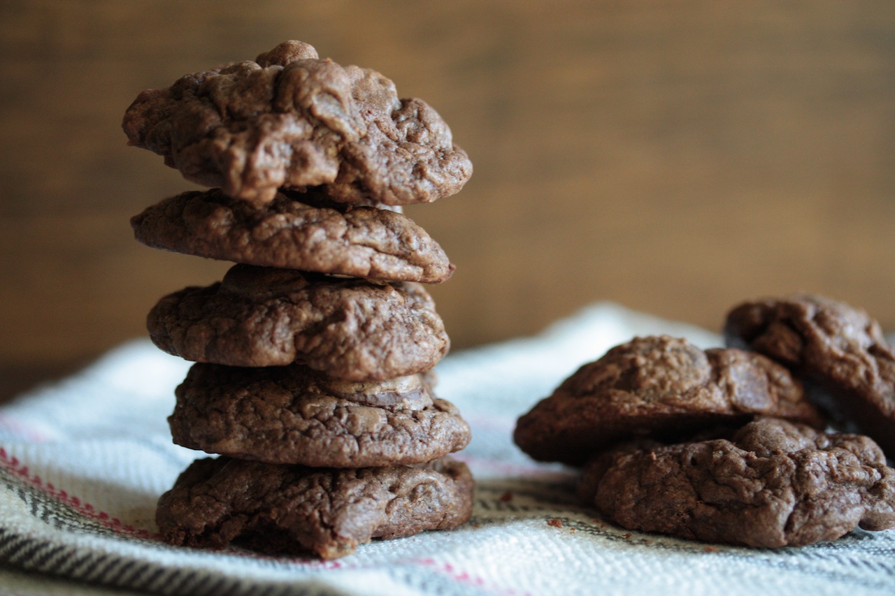 Triple Chocolate Brownie Cookies - homemadehome.com