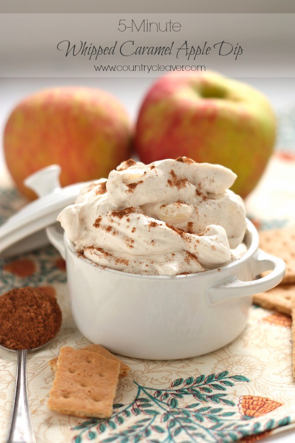 5-Minute Whipped Caramel Apple Dip