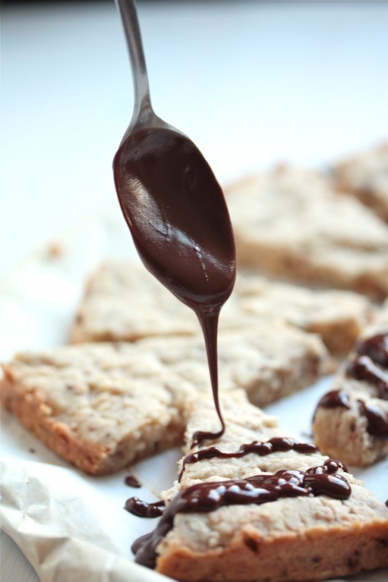 Brown Butter Toffee Shortbread with Chocolate Ganache