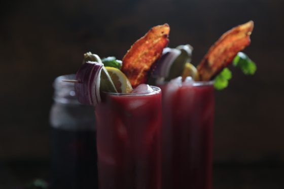 DIY Beet Infused Vodka Bloody Mary - homemadehome.com