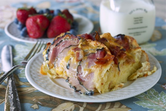 Ham and Cheese Breakfast Bake - homemadehome.com