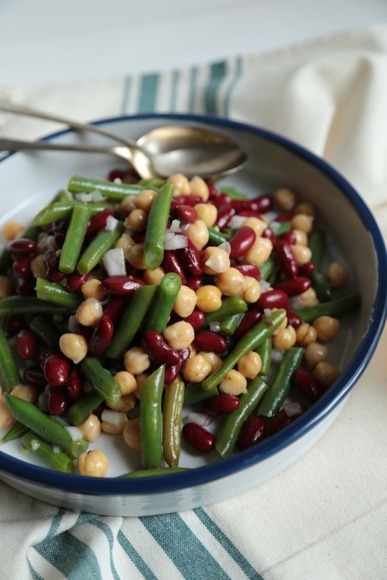 Favorite Three Bean Salad - homemadehome.com The perfect picnic or family reunion dish!