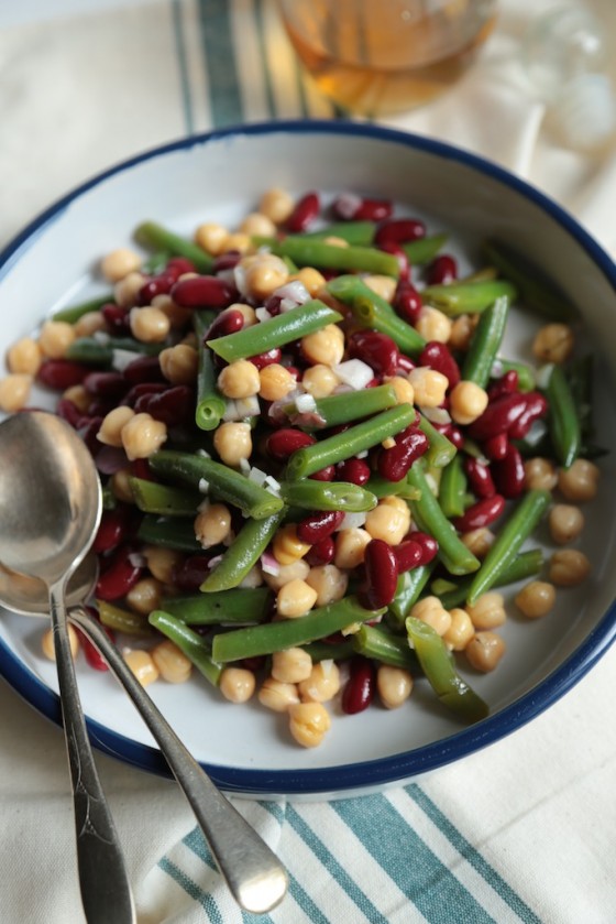 Favorite Three Bean Salad - homemadehome.com The perfect picnic or family reunion dish!