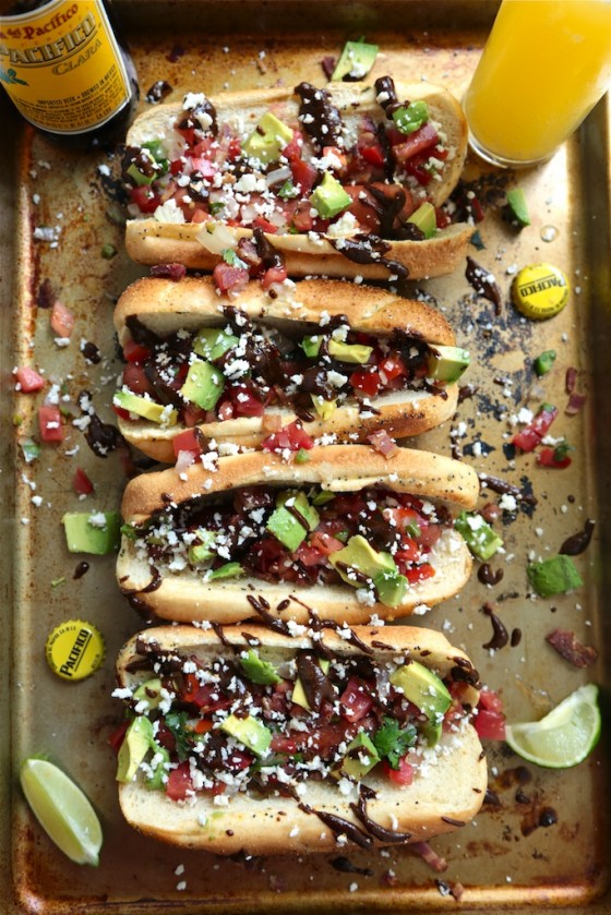 Mexican Mole Hot Dog - homemadehome.com