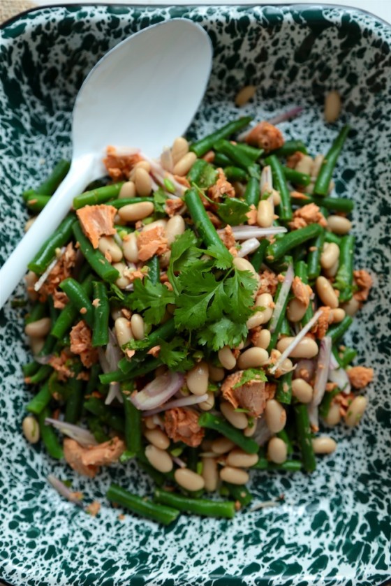 Green Bean and Salmon Salad - homemadehome.com