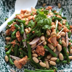 Green Bean and Salmon Salad - homemadehome.com