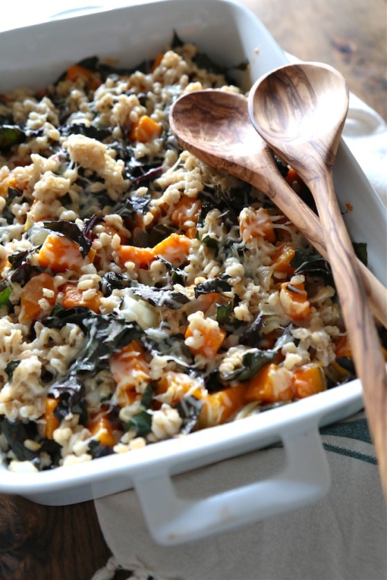 Butternut Squash and Barley Stuffing - homemadehome.com