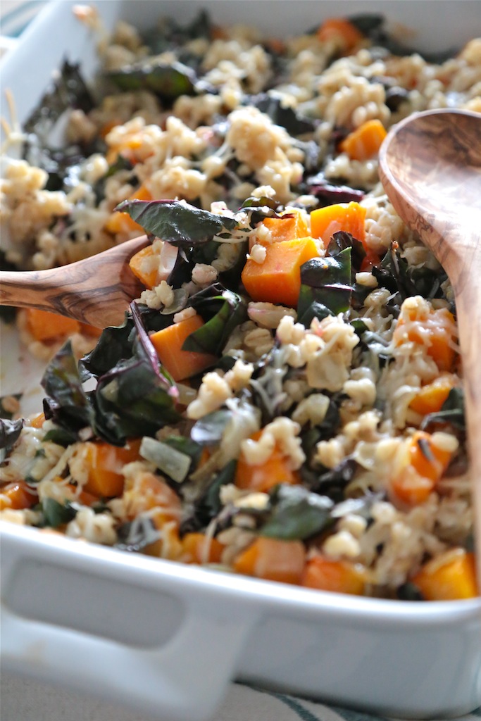 Butternut Squash and Barley Stuffing - homemadehome.com