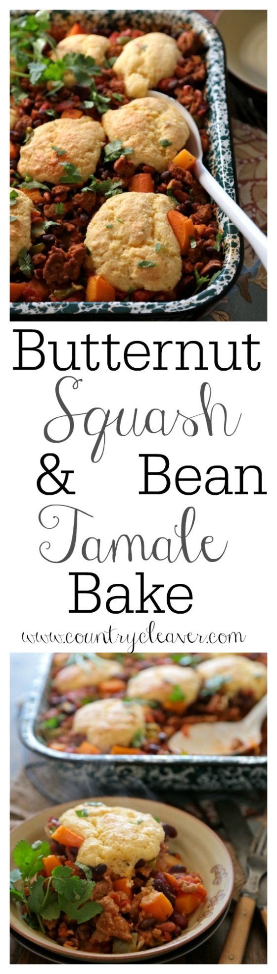 Butternut Squash & Bean Tamale Bake