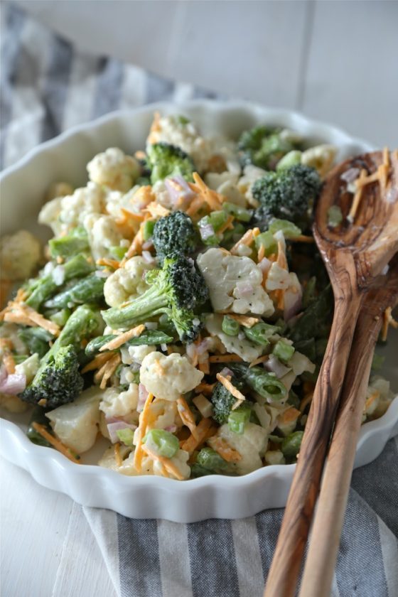 Fresh Spring Broccoli Salad - homemadehome.com