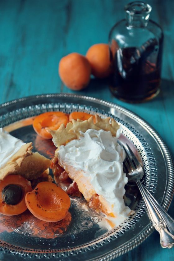 Brandy Apricot Ribbon Pie - homemadehome.com