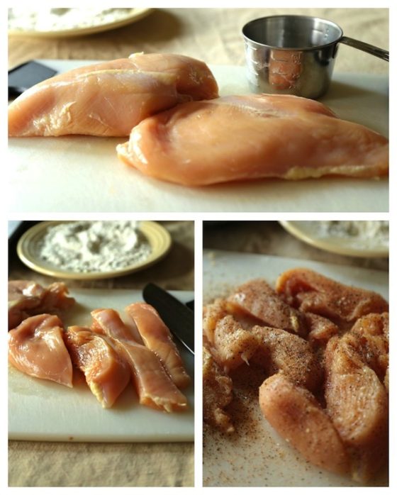 Homemade Frozen Chicken Strips - Make your own homemade frozen chicken strips for a quick dinner with things in your own kitchen and and save MONEY!! - homemadehome.com #howtotuesday