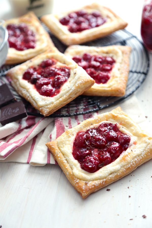 Quick and Easy Cherry Cream Cheese Danishes - homemadehome.com