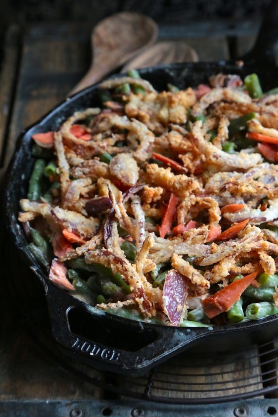 Smoked Salmon Green Bean Casserole - This green bean casserole will be a new family favorite!! homemadehome.com