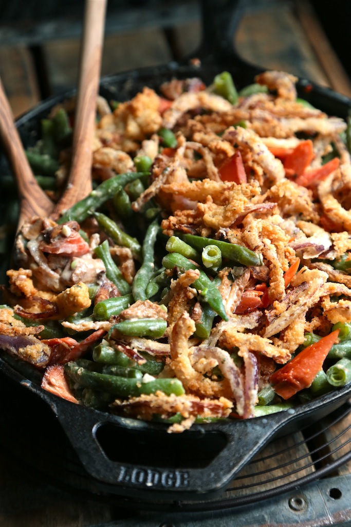Smoked Salmon Green Bean Casserole - This green bean casserole will be a new family favorite!! homemadehome.com