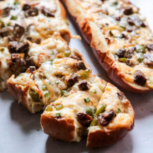 Cheesy Philly Cheesesteak Bread - homemadehome.com