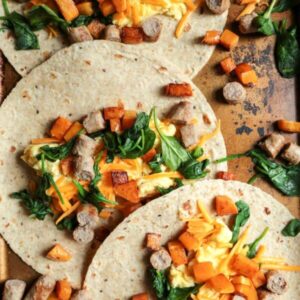 Butternut Squash Breakfast Wraps - And Instructions for Freezing and Reheating in a SNAP! - homemadehome.com