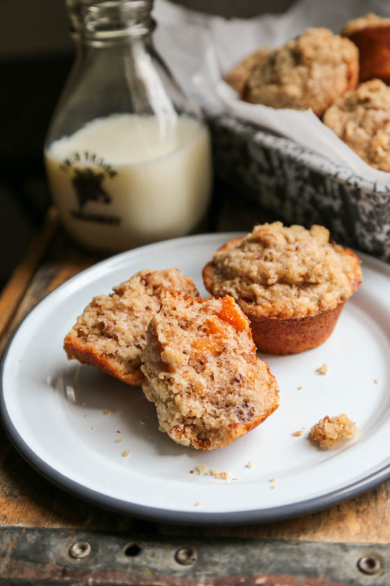 Apricot Pecan Streusel Muffins - A Perfect Way to start the day!! 