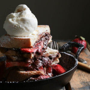 Nutella Strawberry Panini - homemadehome.com With ICE CREAM OF COURSE!!
