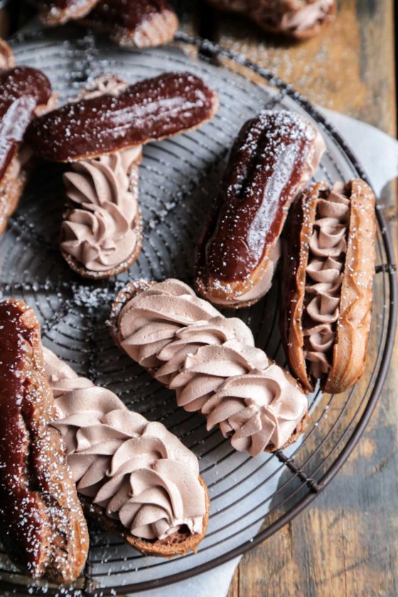 Triple Chocolate Eclairs - The perfect chocolate fix, and a recipe that is easy to make at home!!