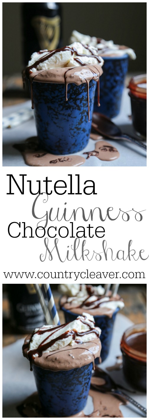 Nutella Guinness Stout Chocolate Milkshake