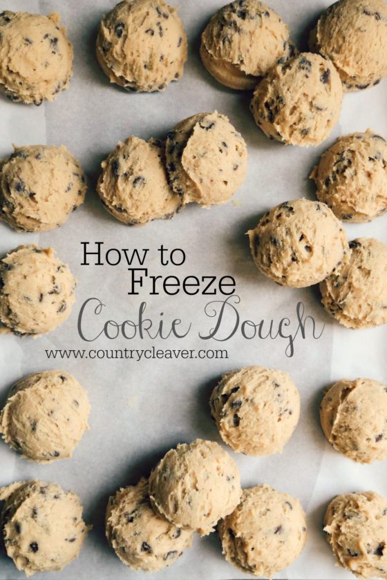 The Foolproof Way to Freeze Cookie Dough - For when that cookie craving strikes!! And you don't want to do dishes!