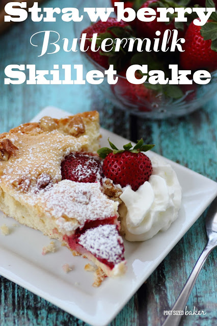 Strawberry Buttermilk Skillet Cake and 25 Other Delicious Cast Iron Desserts