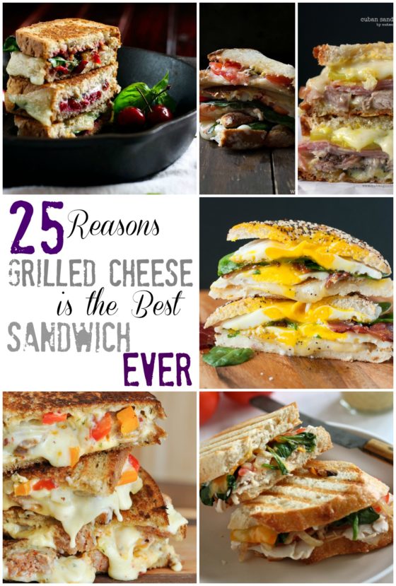 25 Reasons Grilled Cheese is the Best Sandwich EVER - So many choices from Cubans  to Jalapeno Popper Grilled Cheese!
