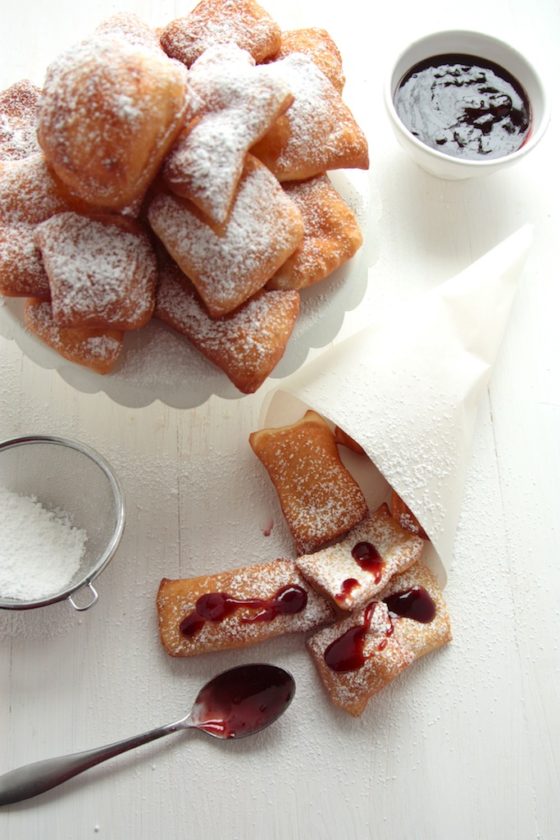 Beignets with Rasberry Sauce and 25 Bite Size Dessert Recipes for Every Occasion