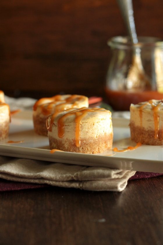 Mini Pear Caramel Cheesecake and 25 Bite Size Dessert Recipes for Every Occasion 