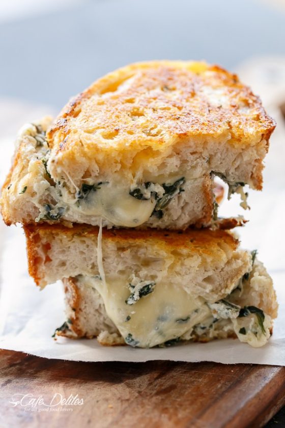 Spinach and Ricotta Grilled Cheese 25 Reasons Grilled Cheese is the Best Sandwhich Ever