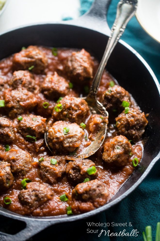 sweet-and-sour-meatballs-picture-1FIFTY Whole30 Compliant Recipes for Your New Year!