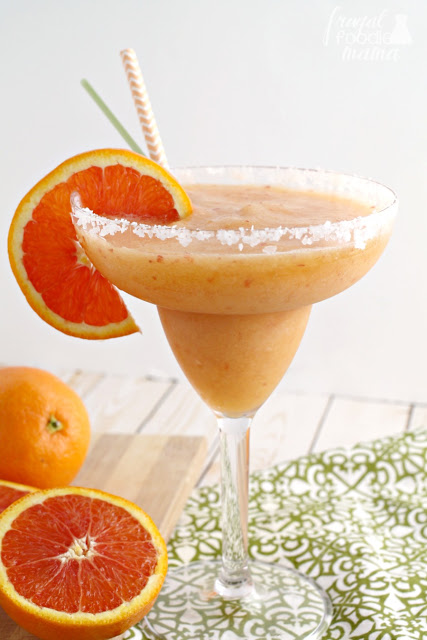The Frugal Foodie Mama Frozen-Peach-Cara-Cara-Orange-Margarita-25 Margaritas You Need in Your Life