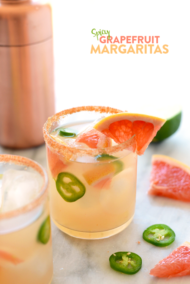 spicy-grapefruit-margaritas-fitfoodiefinds - 25 Margaritas You Need to Have in Your Life