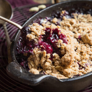 Blueberry Coconut Cardamom Crumble
