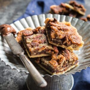 Nutella Pecan Pie Bars