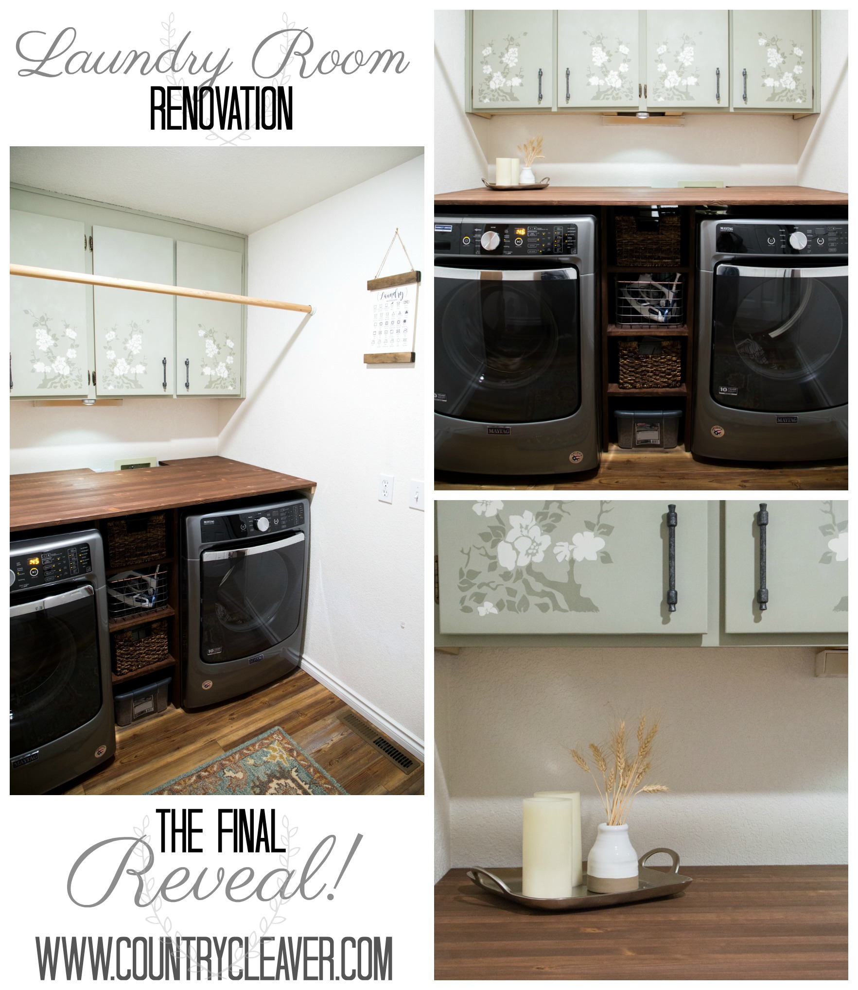Country Cleaver Laundry Room Renovations - The FINAL REVEAL!!